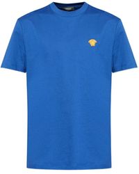 Versace - Medusa-Embroided T-Shirt - Lyst