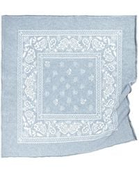 Barrie - Paisley Cashmere Bandana - Lyst