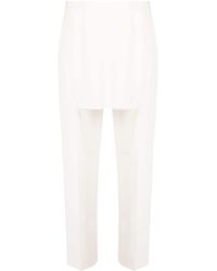 MM6 by Maison Martin Margiela - Trousers White - Lyst