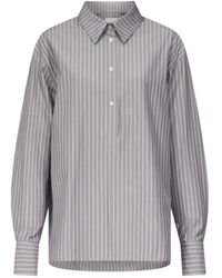 Loulou de Saison - Colton Gestreepte Blouse - Lyst