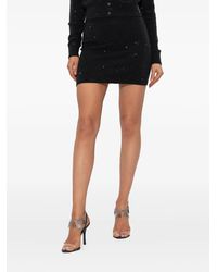Alexander Wang - Falda corta con apliques de strass - Lyst