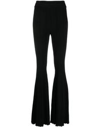 Antonino Valenti - High-waisted Ribbed-knit Flared Trousers - Lyst