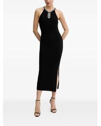 Morgan - Embellished Ribbed Maxi Dress - Lyst
