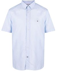 Tommy Hilfiger - Logo-embroidered Short-sleeve Shirt - Lyst