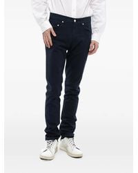 Corneliani - Suede-Patch Chino Trousers - Lyst