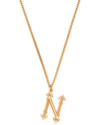 Emanuele Bicocchi - Alphabet Pendant N Sterling Necklace - Lyst