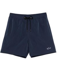 Paul & Shark - Drawstring Logo Swim Shorts - Lyst