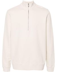 Sunspel - Half-zipped Cotton Sweatshirt - Lyst