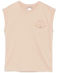 Twinset - Chest-Pocket Sleeveless T-Shirt - Lyst