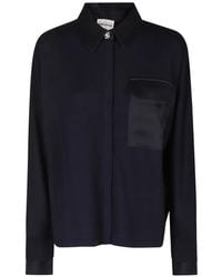 Semicouture - Laetitia Crystal-Embellished Satin-Trim Sweater - Lyst