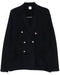 Eleventy - Double-Breasted Knitted Jacket - Lyst