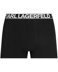 KARL LAGERFELD - Lot De Cinq Boxers À Logo - Lyst