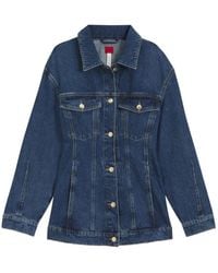 HUGO - Slim-Fit Hourglass Denim Jacket - Lyst