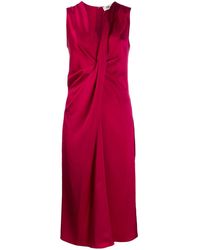 Diane von Furstenberg Gedrapeerde Jurk - Roze