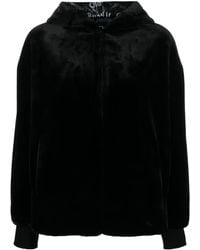 Emporio Armani - Faux-fur Hooded Jacket - Lyst