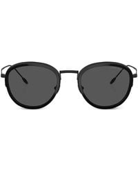 Giorgio Armani - Round-Frame Sunglasses - Lyst