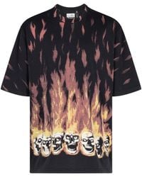 Supreme - X Mm6 Maison Margiela T-Shirt Mit Flammen-Print - Lyst