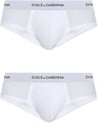 Dolce & Gabbana - Set Aus Zwei Slips Mit Logo-Bund - Lyst