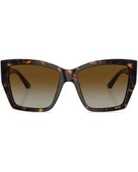 BVLGARI - Logo-plaque Oversize-frame Sunglasses - Lyst