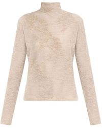 Ganni - Pullover Mit Stehkragen - Lyst
