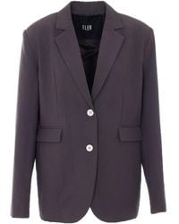 ELEH - V-Neck Frontal-Pocket Blazer - Lyst