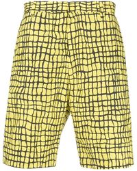 Moschino - Graphic Print Knee-length Shorts - Lyst