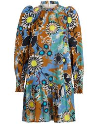 Marie Oliver - Gerüschtes Irena Kleid mit Stehkragen - Lyst