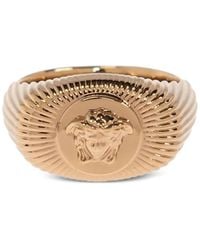 Versace - Ring Mit Medusa-Kopf - Lyst