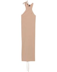 ANDREADAMO - Sleeveless Jersey Midi Dress - Lyst