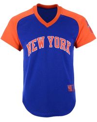 Mitchell & Ness - Final Seconds Mesh V-Neck "Nba Knicks" T-Shirt - Lyst