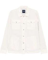 Barba Napoli - Press-Stud Flap-Pocket Shirt Jacket - Lyst