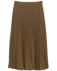 iBlues - Pleated Midi Skirt - Lyst