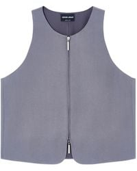 Giorgio Armani - Washed Silk Crêpe Waistcoat - Lyst