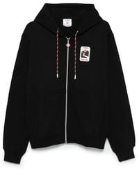CASABLANCA - "Sunset Valley" Rubber Patch Zip Through Hoodie - Lyst