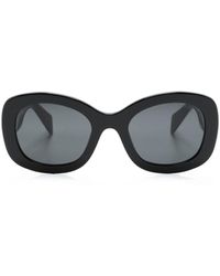 Prada - Logo-embossed Oversize-frame Sunglasses - Lyst