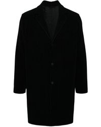 Homme Plissé Issey Miyake - Pleated single-breasted jacket - Lyst