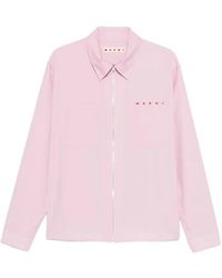 Marni - Hemd Mit Logo-Print - Lyst