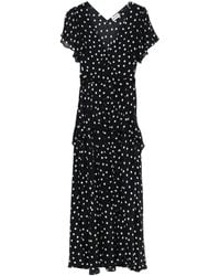 RIXO London - Evie Jurk Met Franje - Lyst