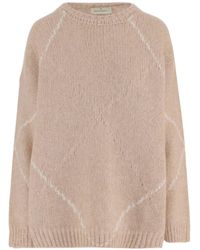 Bruno Manetti - Diamond-Pattern Crew-Neck Sweater - Lyst