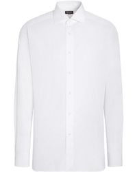 Zegna - Micro-stripe Centoventimila-cotton Shirt - Lyst