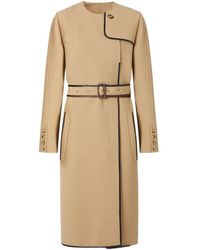 Burberry Jurk Met Ceintuur - Naturel