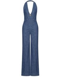 Valentino Garavani - Jumpsuit Aus Chambray - Lyst