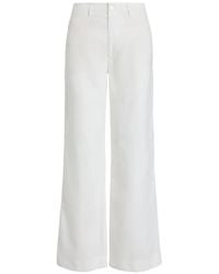 Polo Ralph Lauren - Linen Wide-Leg Trousers - Lyst