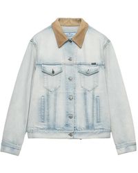 Prada - Denim Blouson Jacket - Lyst