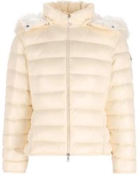 Moncler - Faux-Fur Trim Padded Jacket - Lyst