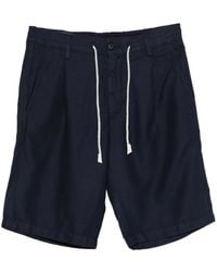 Eleventy - Drawstring Pleated Shorts - Lyst