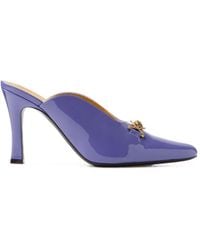Versace - Marisa Patent Mules 90 Mm - Lyst