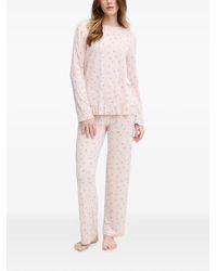 Benetton - Floral-Print Ruffled Nightwear Set - Lyst
