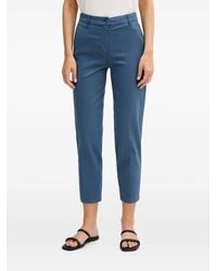 Benetton - Slim-Fit Cropped Trousers - Lyst