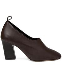 Soeur - Thea Block-Heel Leather Pumps - Lyst